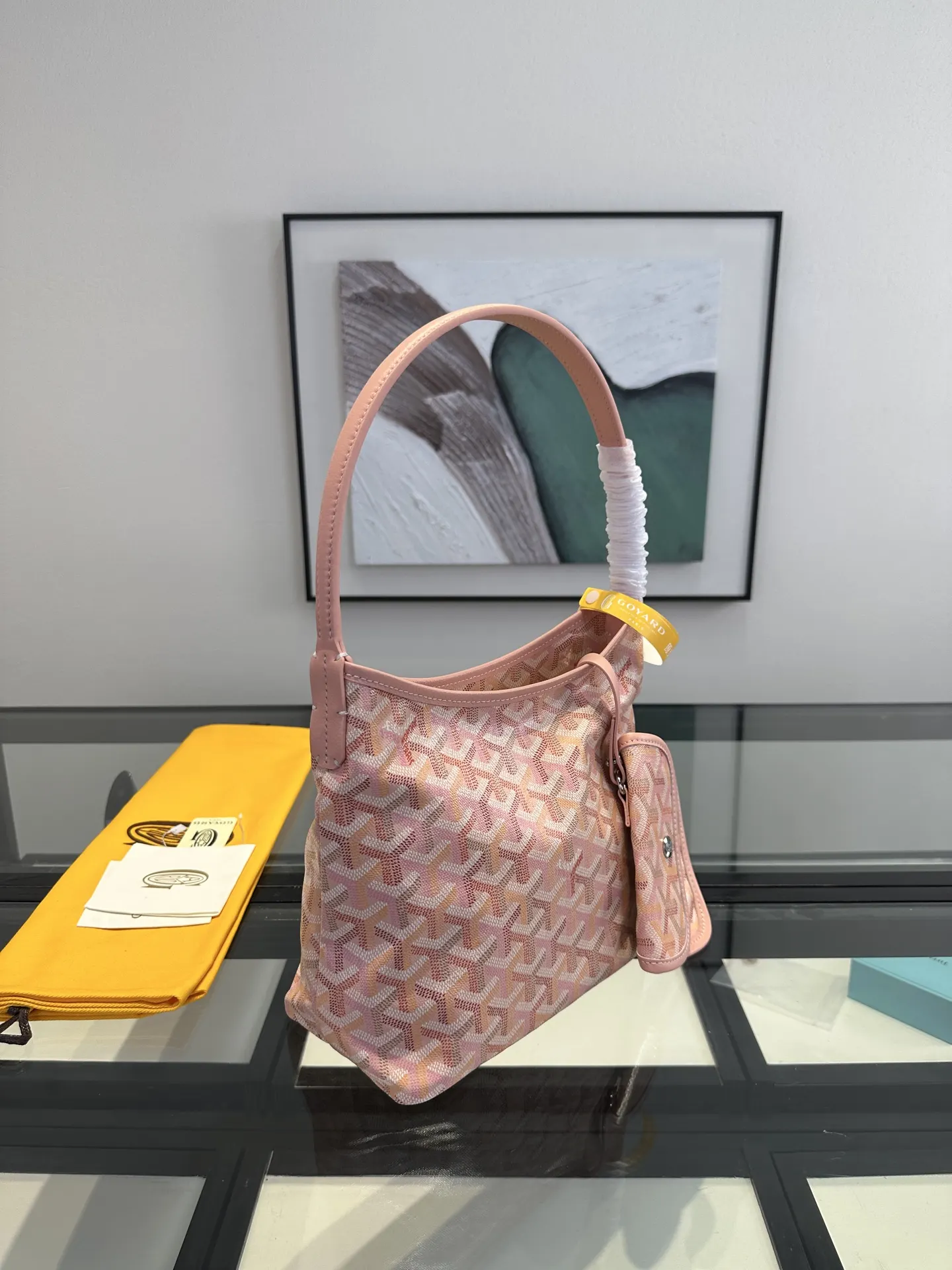 Goyard Hobo 戈雅 迷你hobo 腋下包 樱花粉 四季炫彩 托特包 大容量托特款