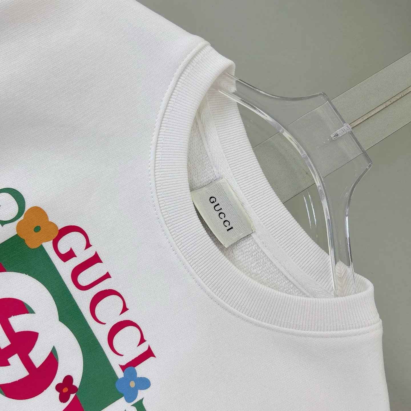 Gucci Logo印花圆领卫衣