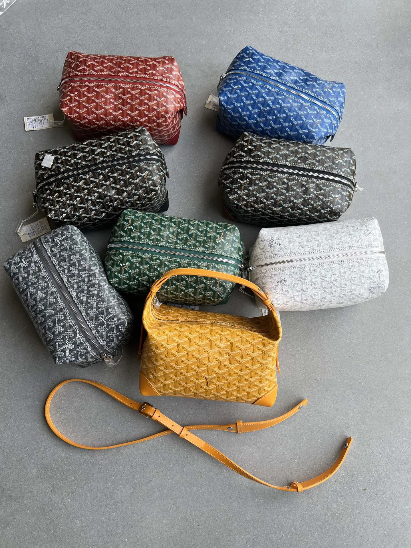 Goyard 小牛皮 戈雅 源 洗漱包 长肩带 品名 洗漱包 化妝包 便携收納款
