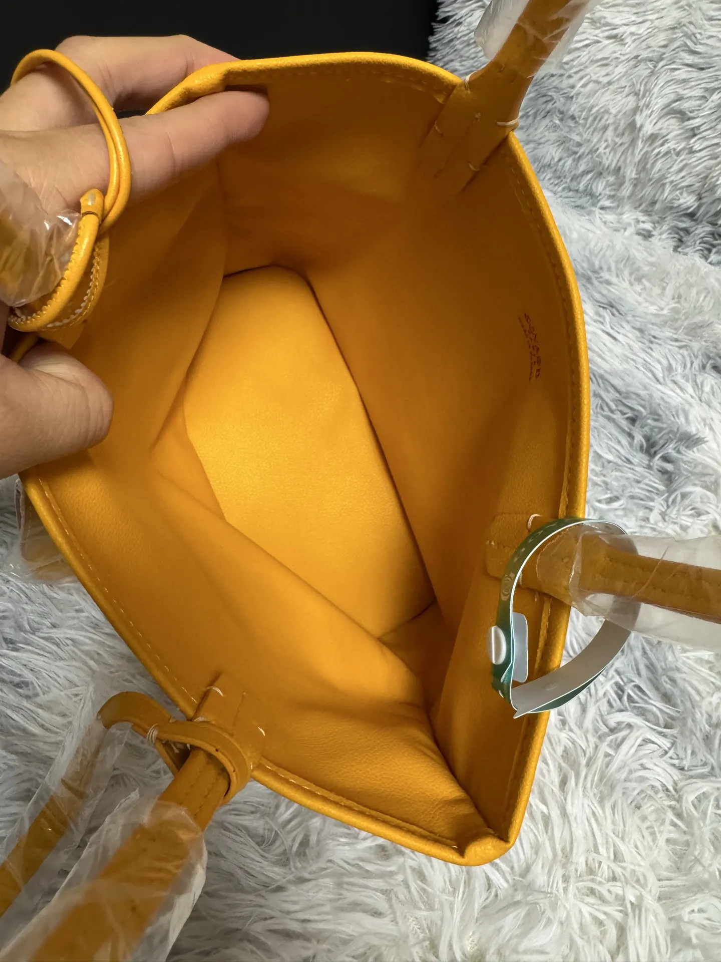 Yellow Tote Bag Leather