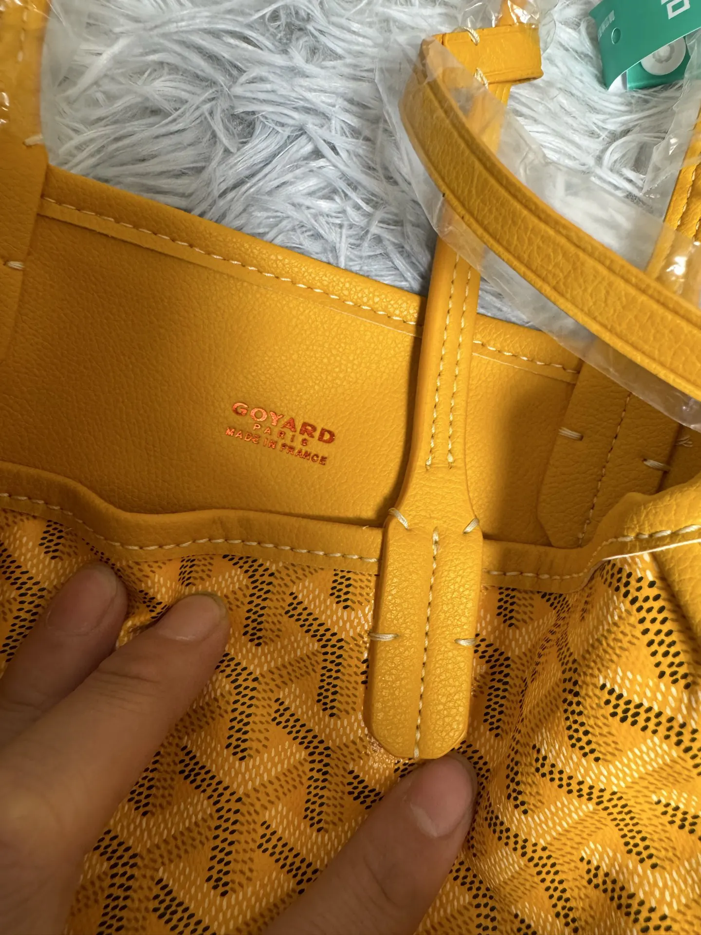 Yellow Tote Bag Leather