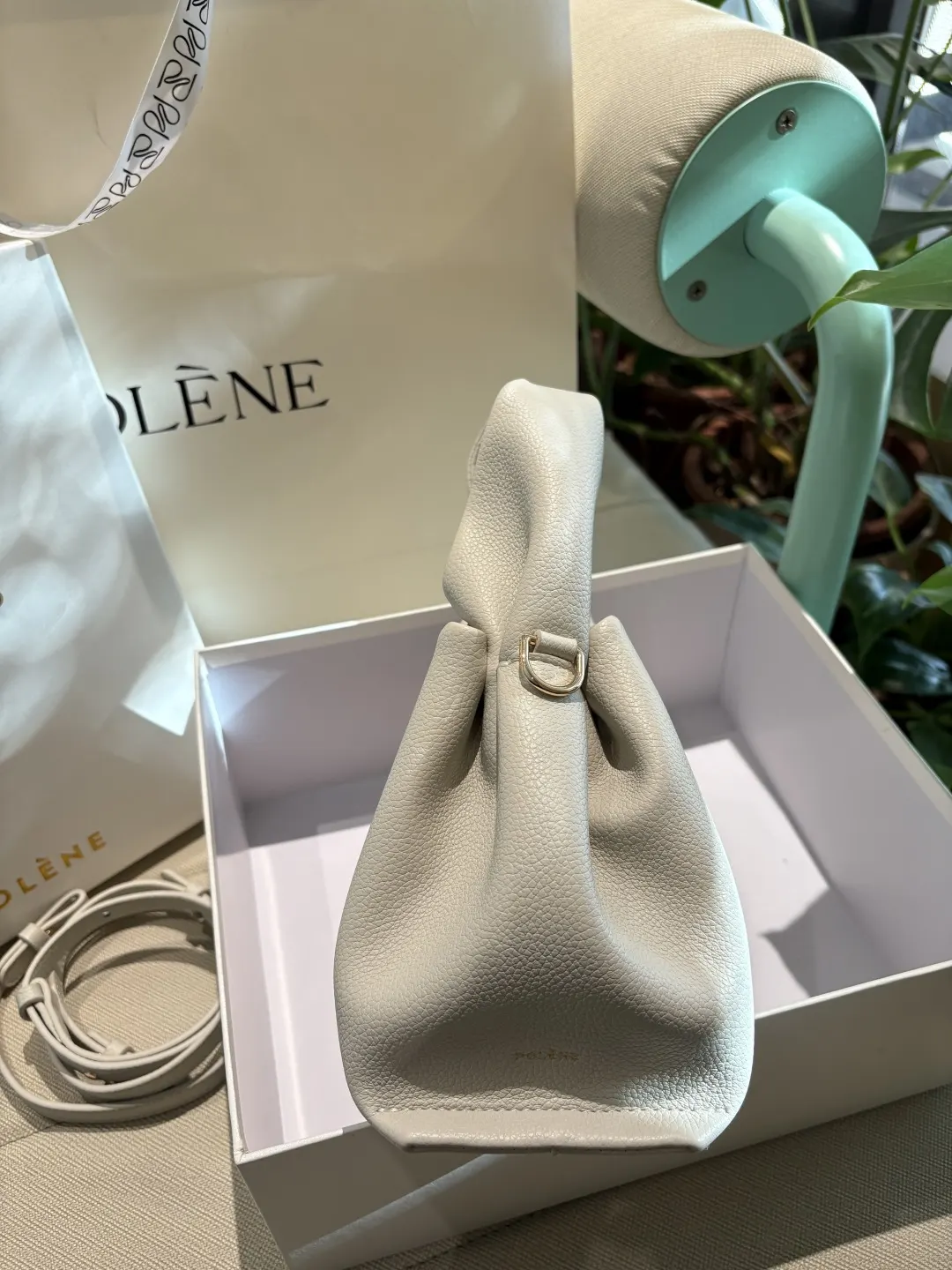 皮革 高 POLENE｜波灵恩云朵包 Nu er 斜背包 輕便斜挎款