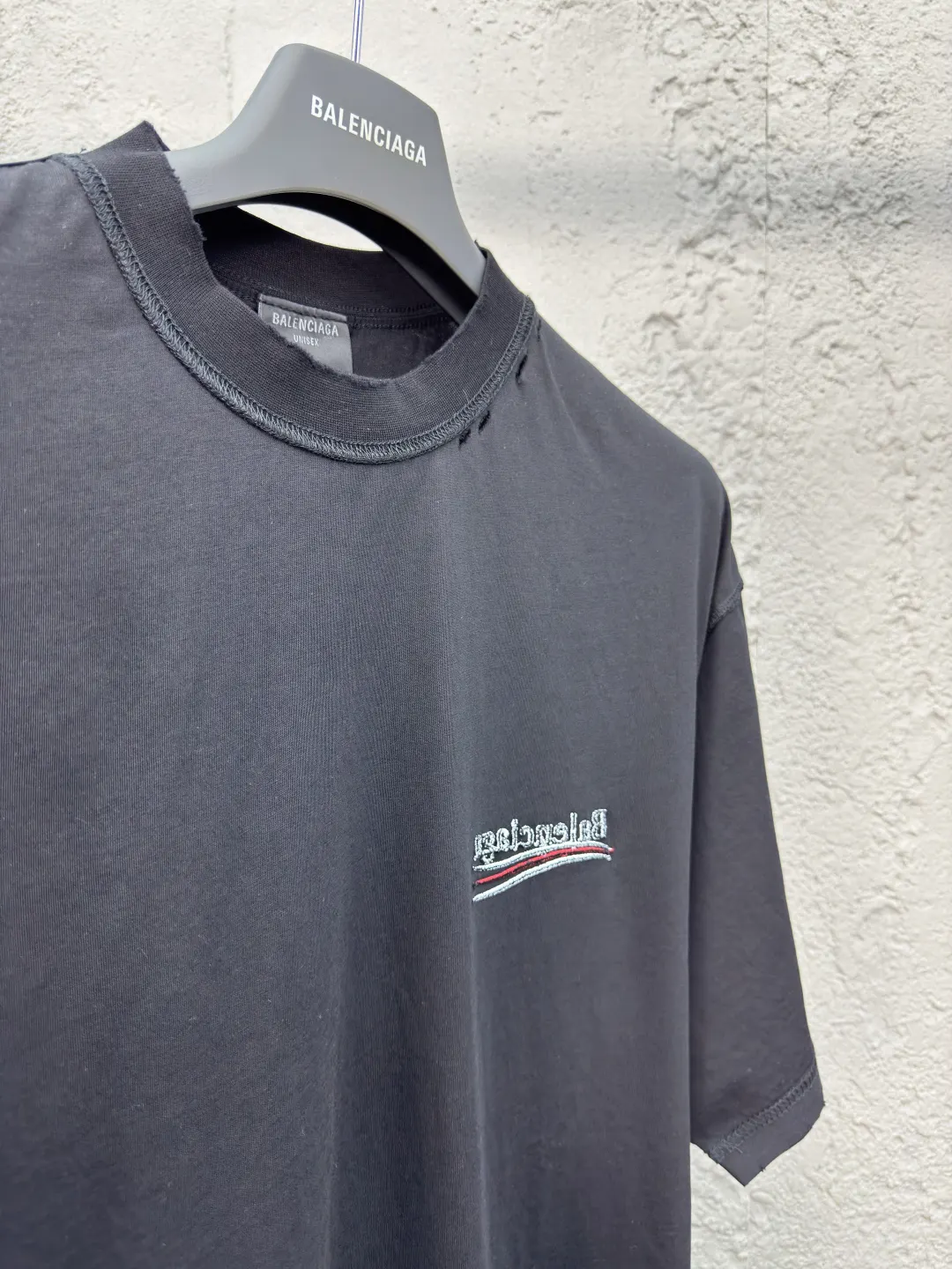 Balenciaga Black Short Sleeve T-Shirt Street Casual