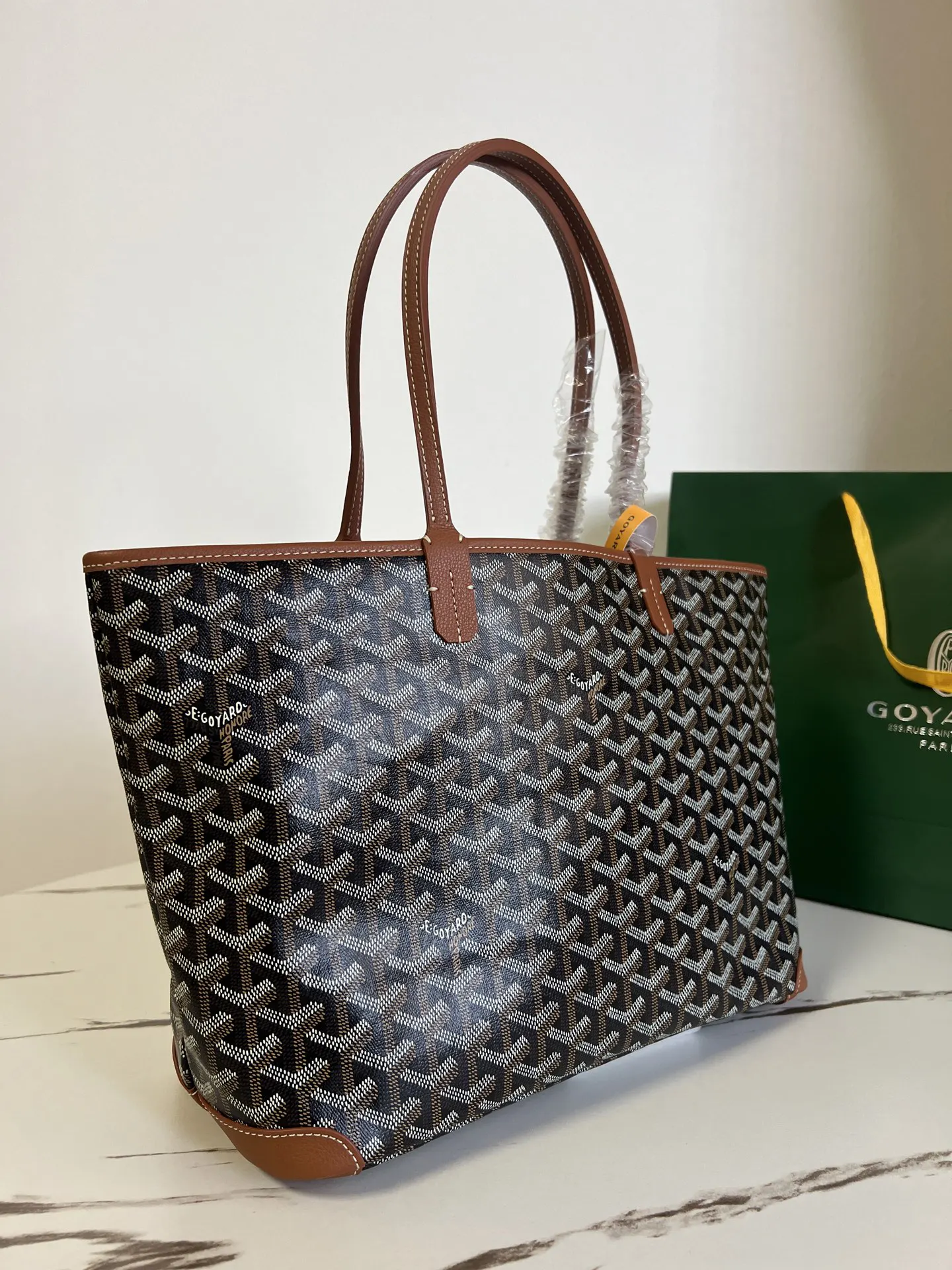 Goyard 棕色 牛皮 托特包 大容量托特款