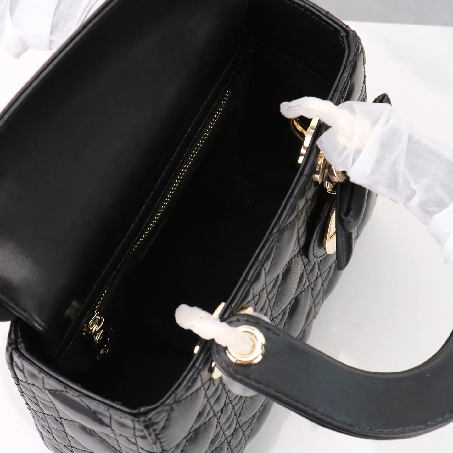 Dior Lady Dior 迷你 黑色 手提包