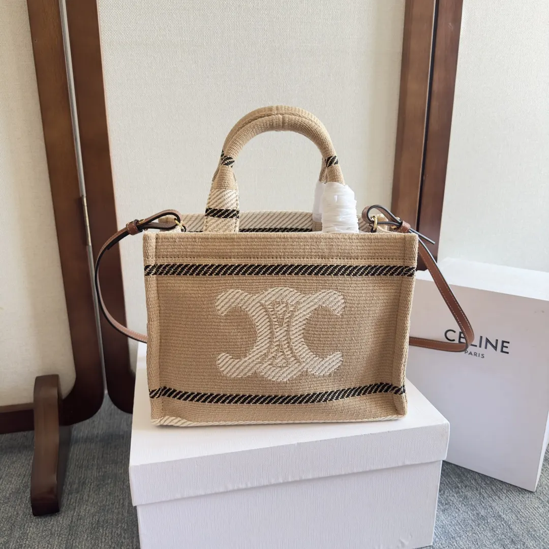Celine 棕色 牛皮 托特包 大容量托特款