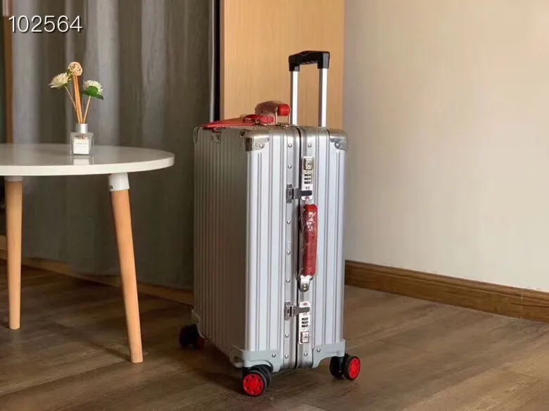 银色 全网 领先 全铝合金 彩色手把 最新 多种 行李箱 旅行拉杆款 轻便出行款