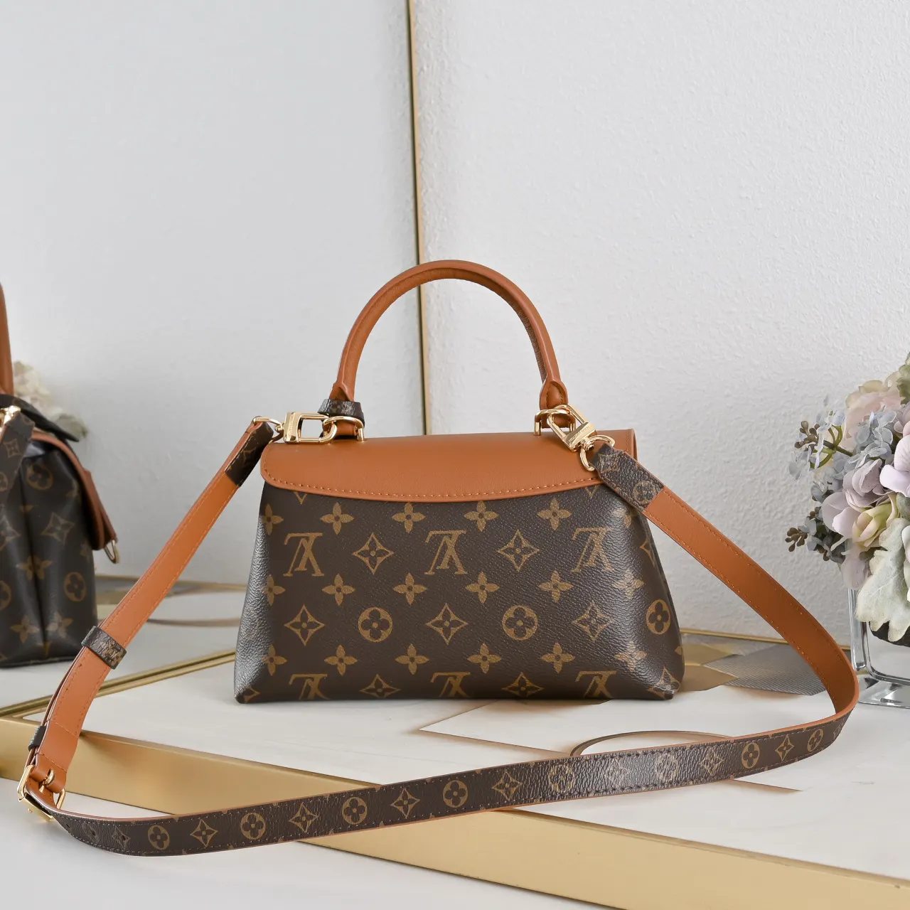 LV 黑棕配色 手袋 通勤款｜ORBUYBAG 岚奢包高端时尚精品