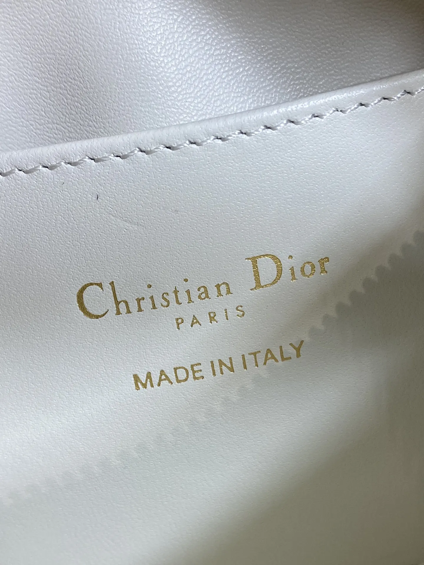 Dior 白色羊皮链条腋下包 单肩款