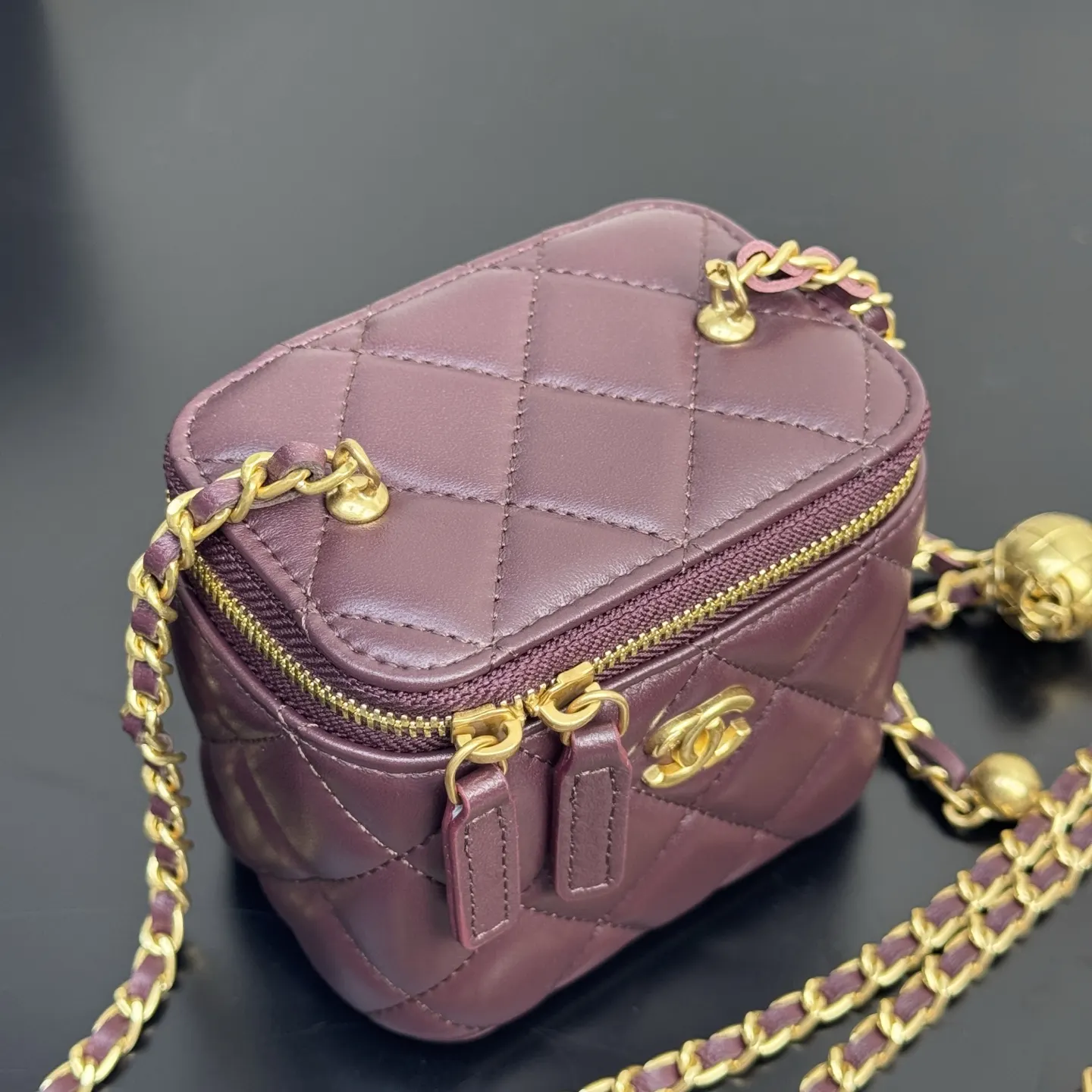 Chanel Red Chain Bag
