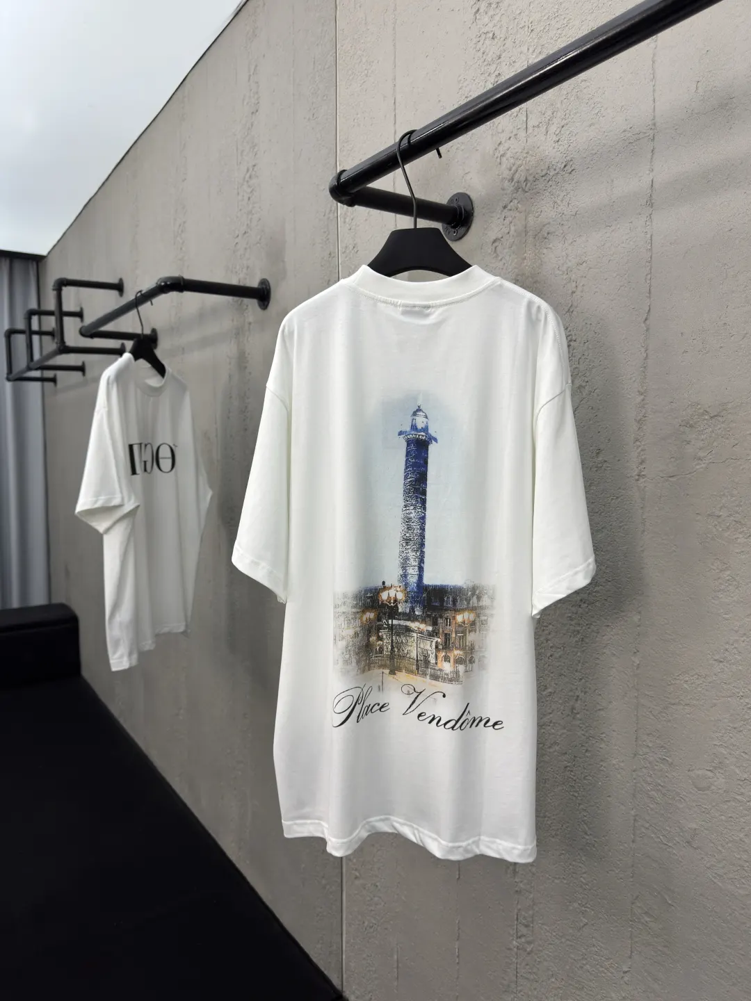 Balenciaga VOGUE 字母印花圓領短袖T恤 白色