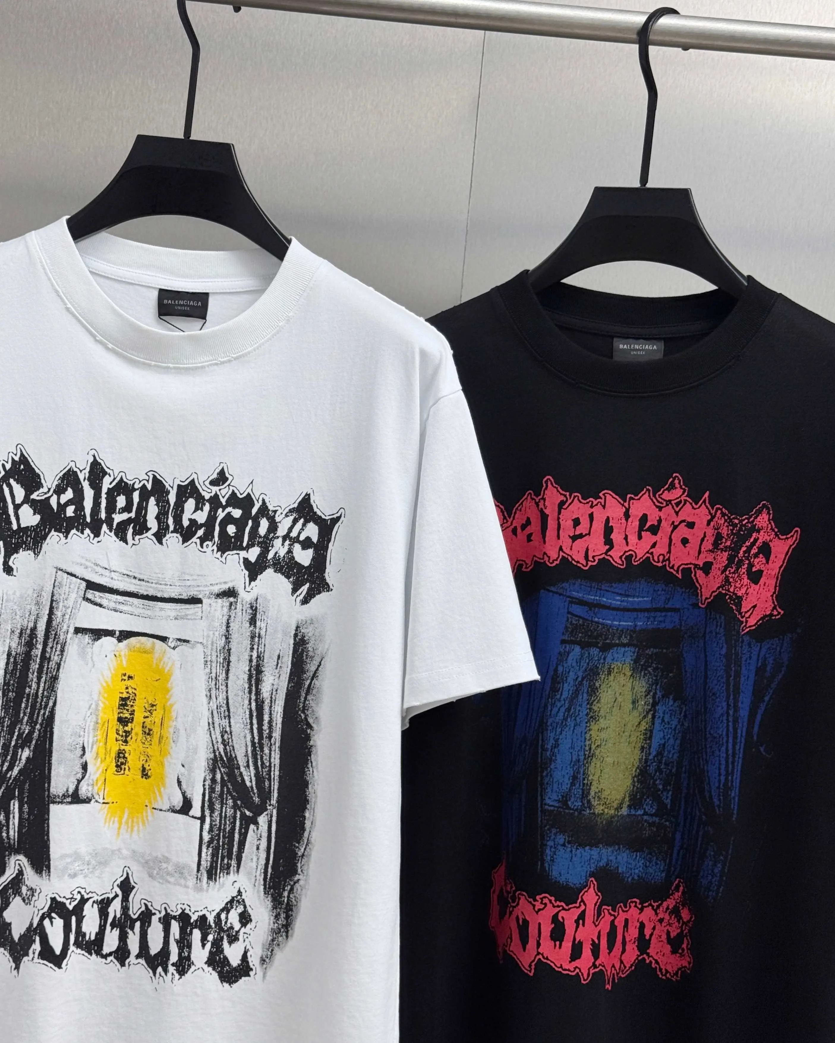 Balenciaga Black Cotton Short Sleeve T-Shirt Loose