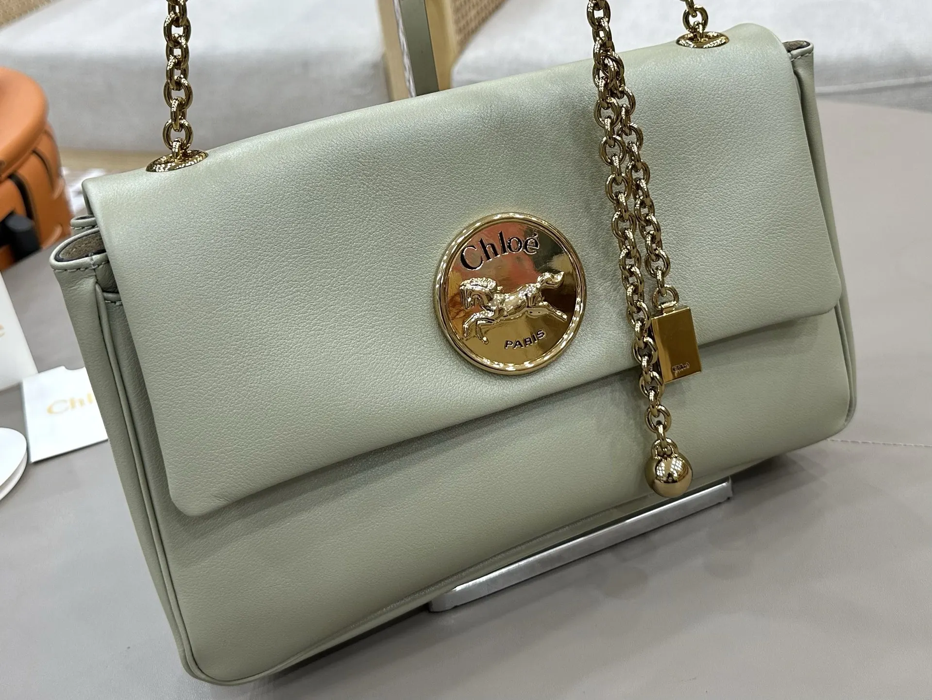 Chain Bag Commuter Leather