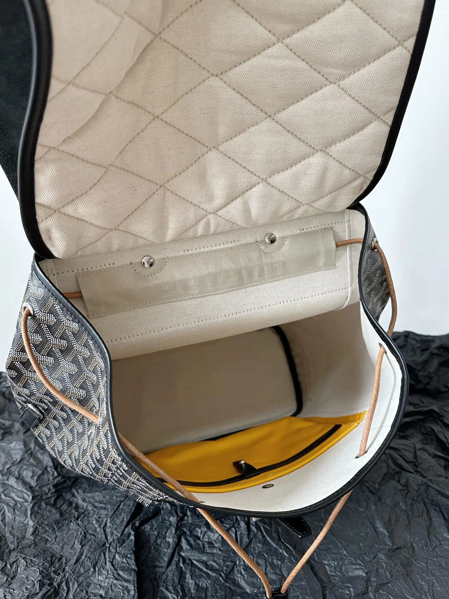 Black Monogram Backpack Travel