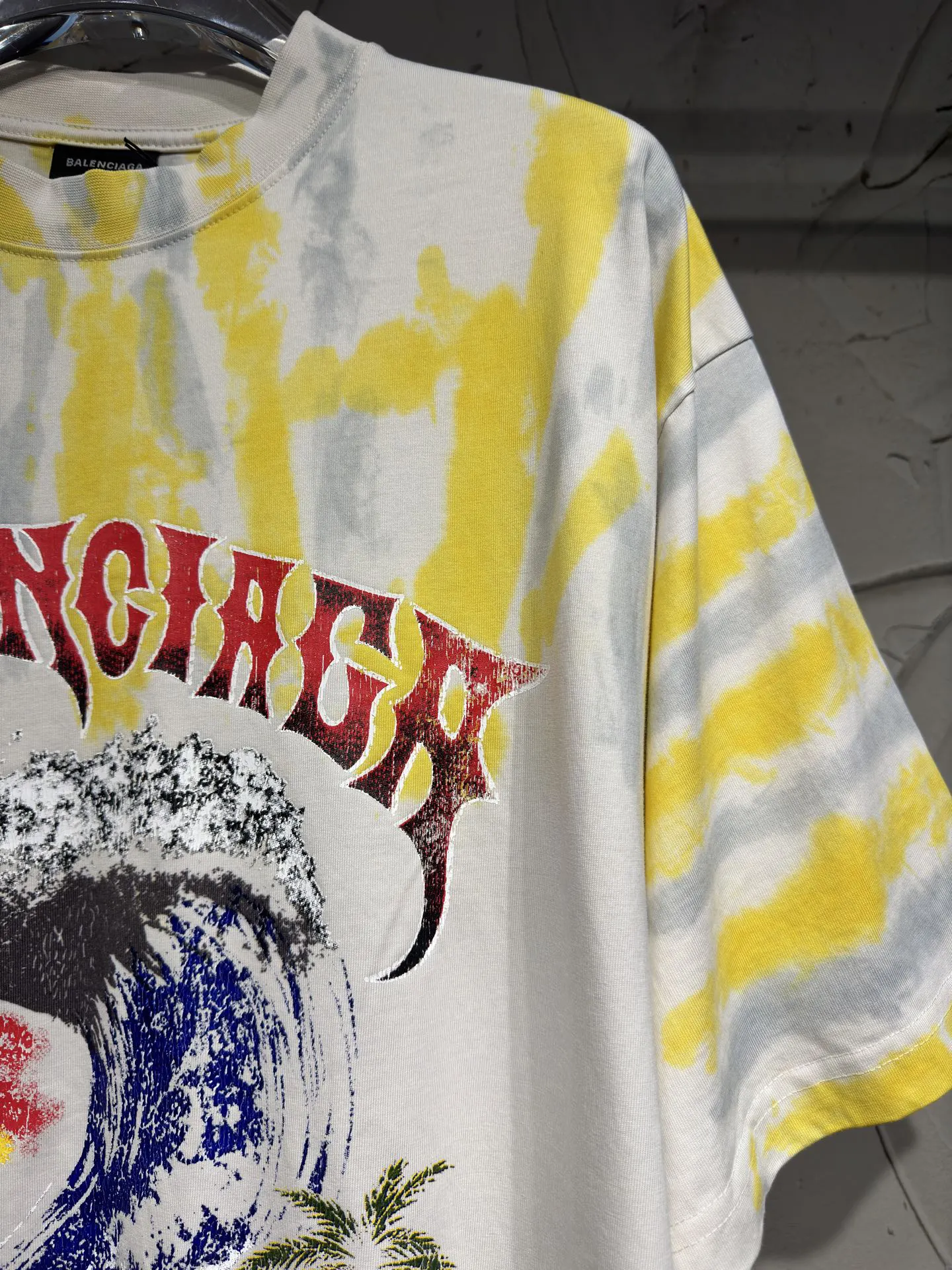 Balenciaga Print Short Sleeve T-Shirt Street