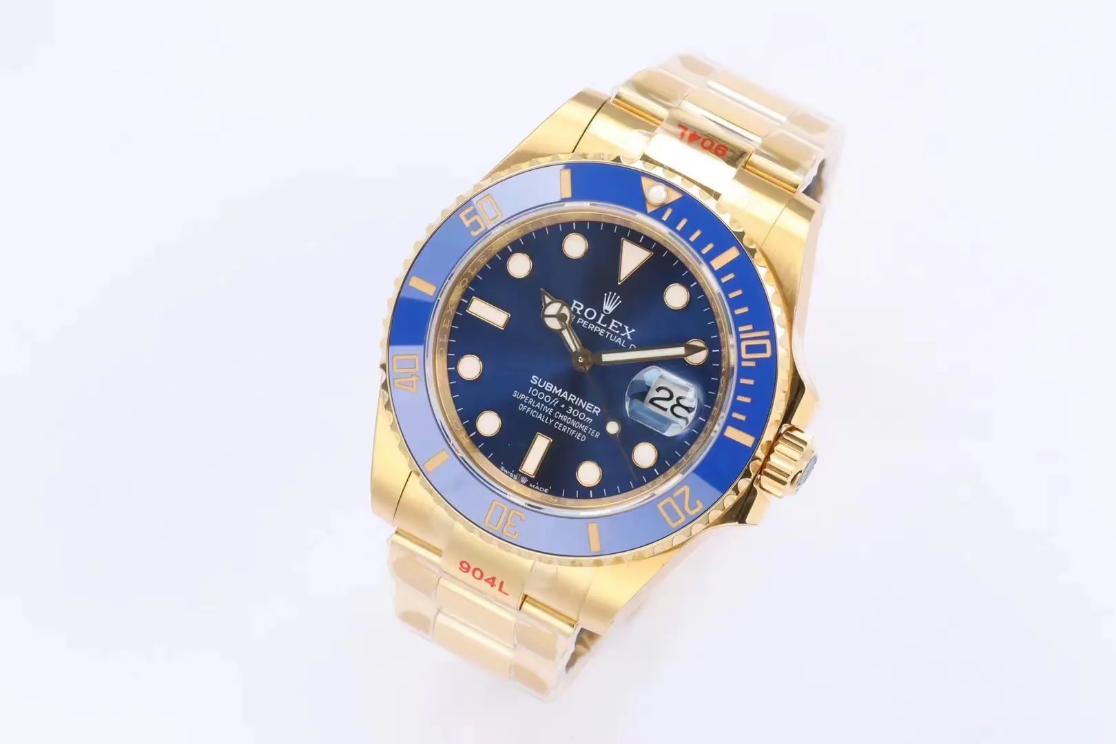 Rolex 蓝色 金色 ⃣ 与 一致厚度 表径 手表 经典腕表款
