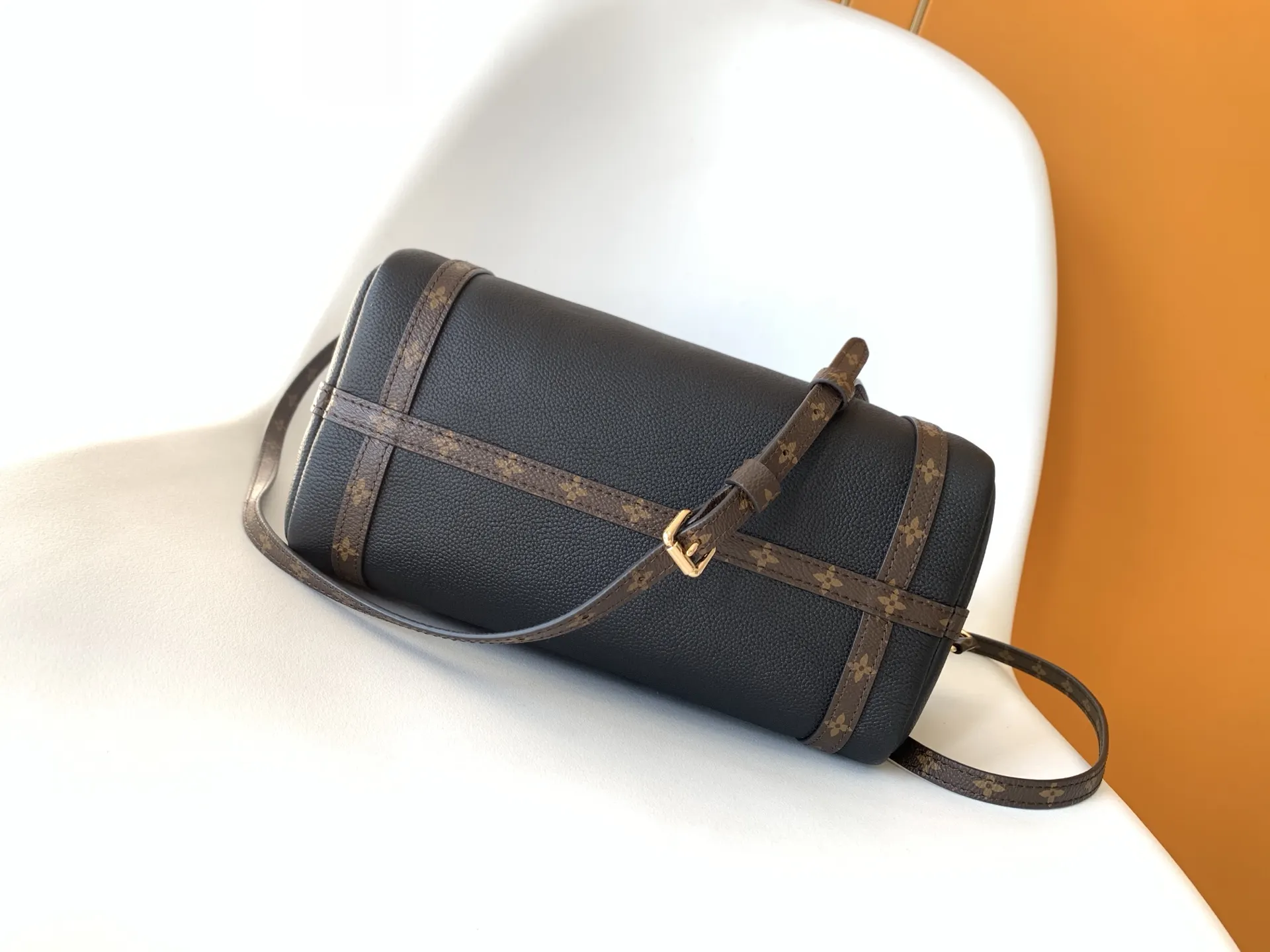 LV Keepall 黑色 灰色 牛皮 旅行袋 大容量旅行款