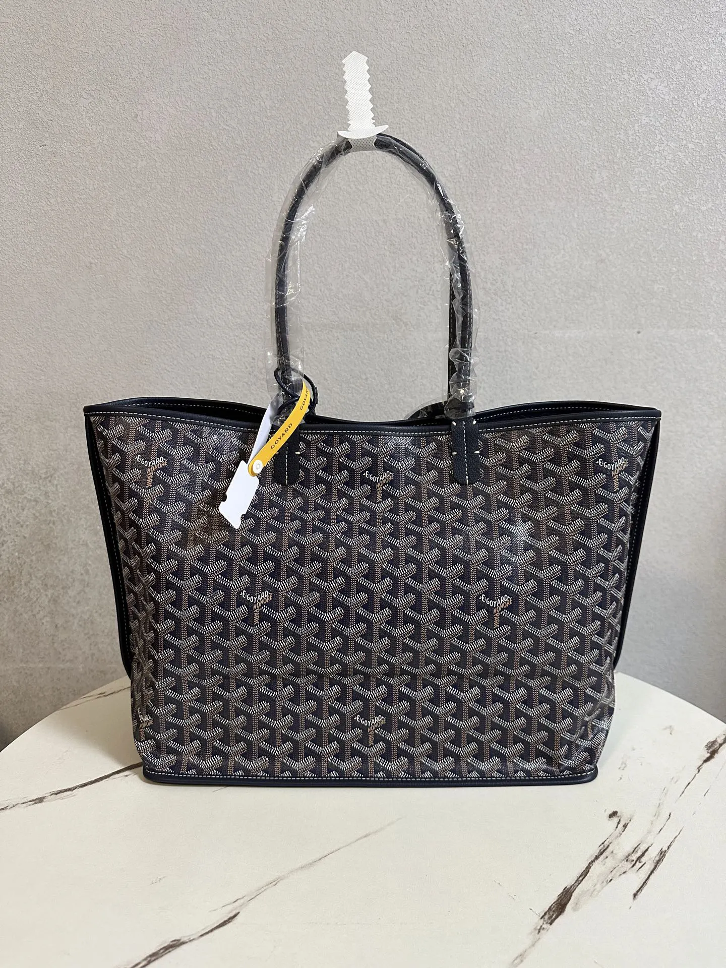 Goyard 藍色 深藍 小牛皮 托特包 大容量托特款