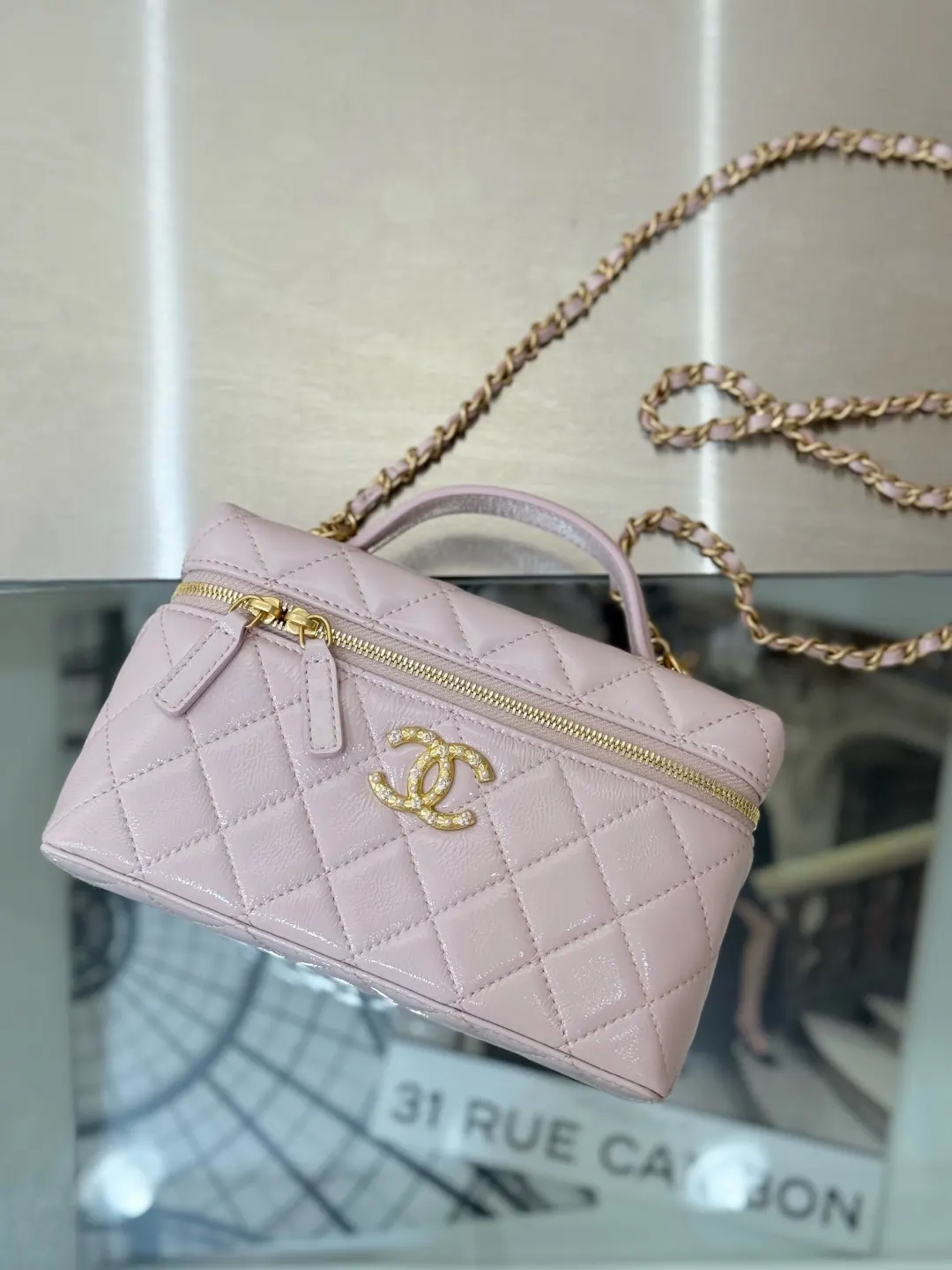 Chanel 油蠟羊皮19 Bag鏈條包 單肩斜挎