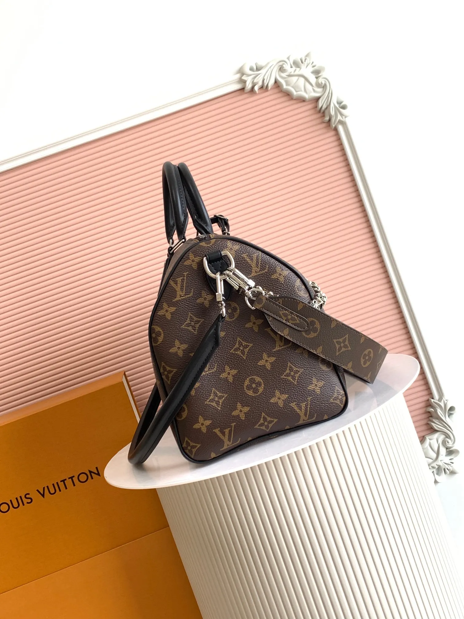 Monogram Chain Bag Canvas