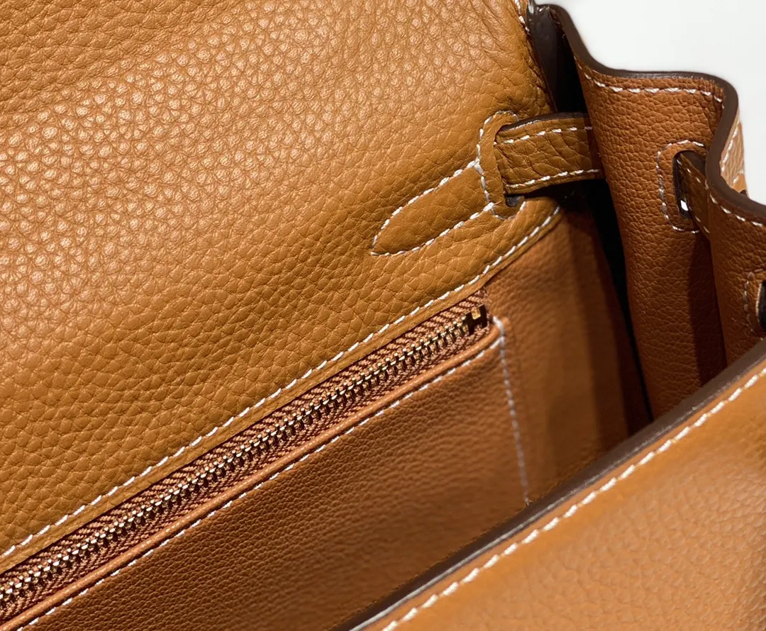 Hermès Kelly Brown Togo Handbag