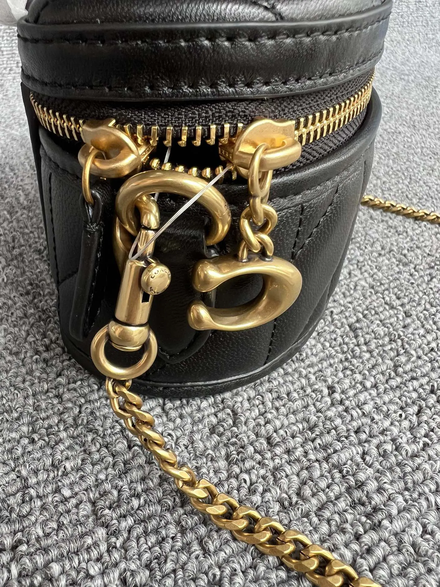 黑色 羊皮 羊皮黑色 化妆包 便携收纳款