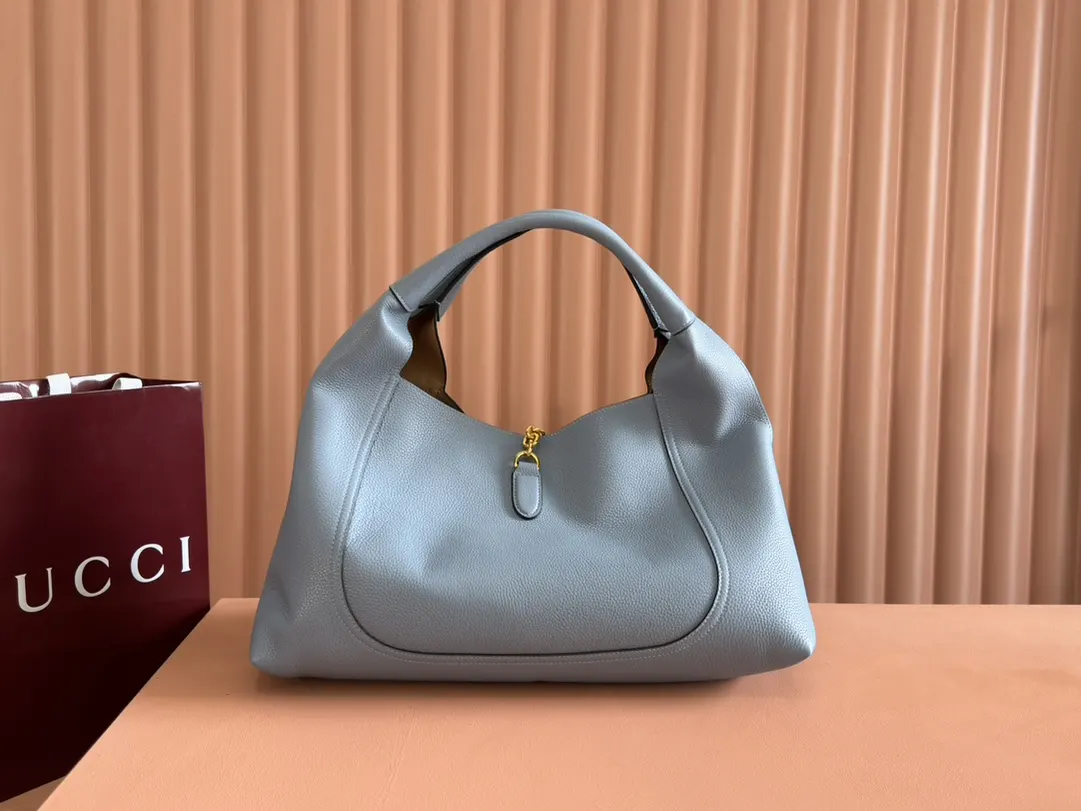 Gucci 棕色 藍色 牛皮 手拿包 精致手拿款