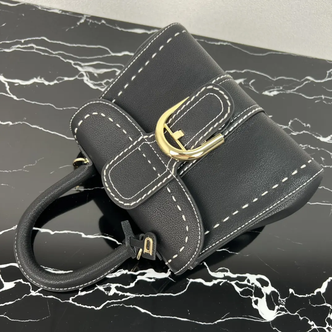 Delvaux 焦糖色 小牛皮 手提包 通勤手提款