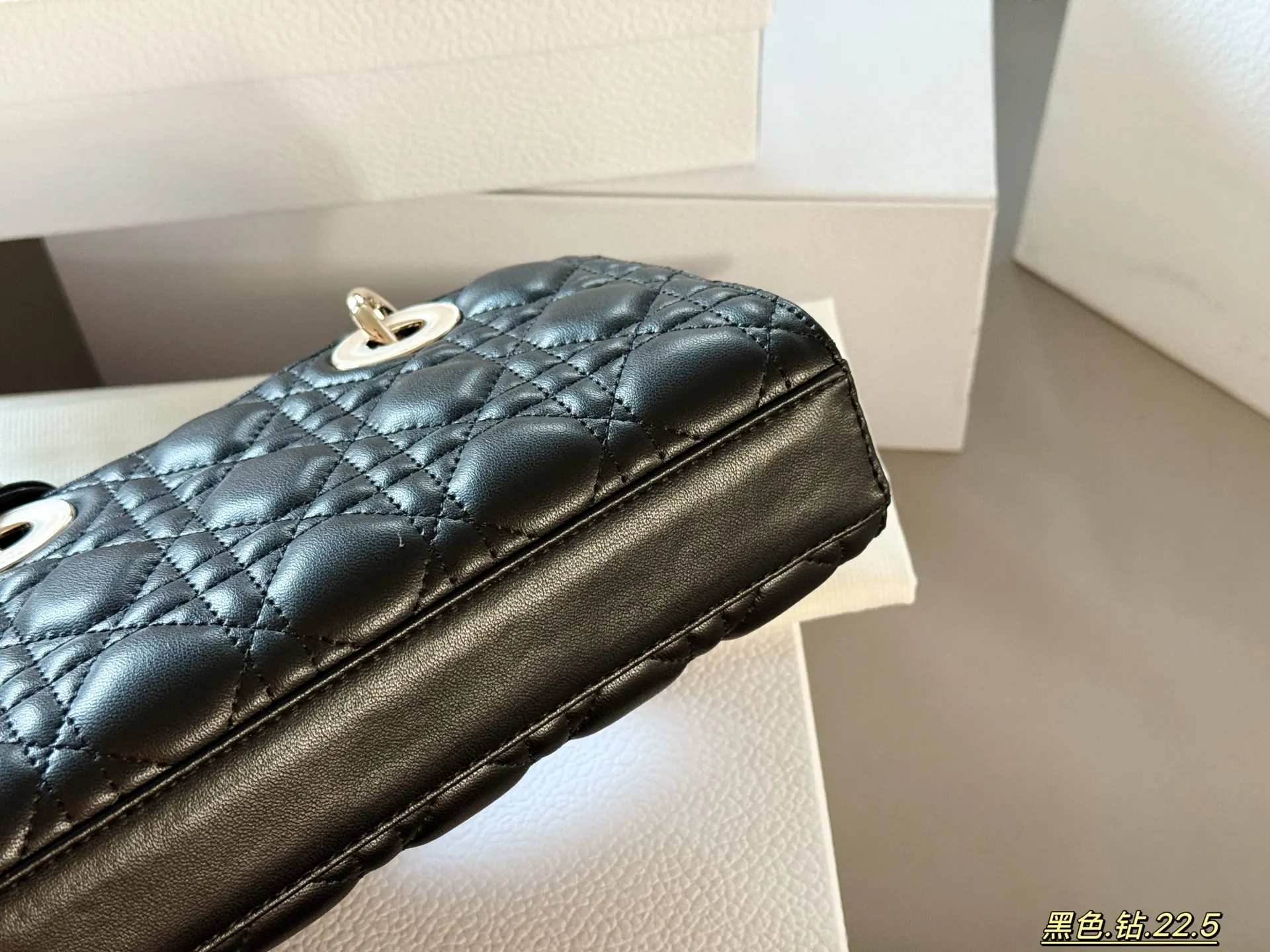 Dior 盒 水钻 横版 戴妃 包包 單肩包 日常單肩背款