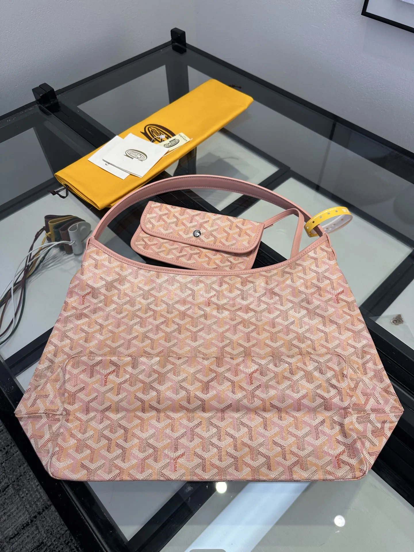 Goyard Hobo 老花 帆布 腋下包 復古腋下背款