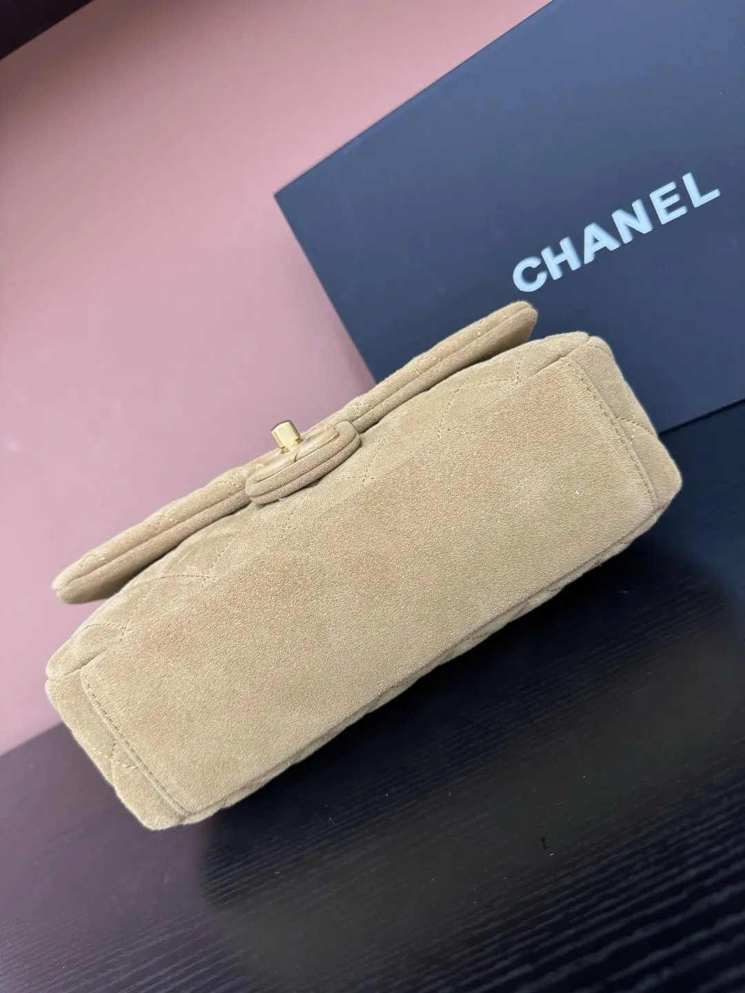 Chanel Suede Flap Chain Bag Shoulder and Crossbody Wear