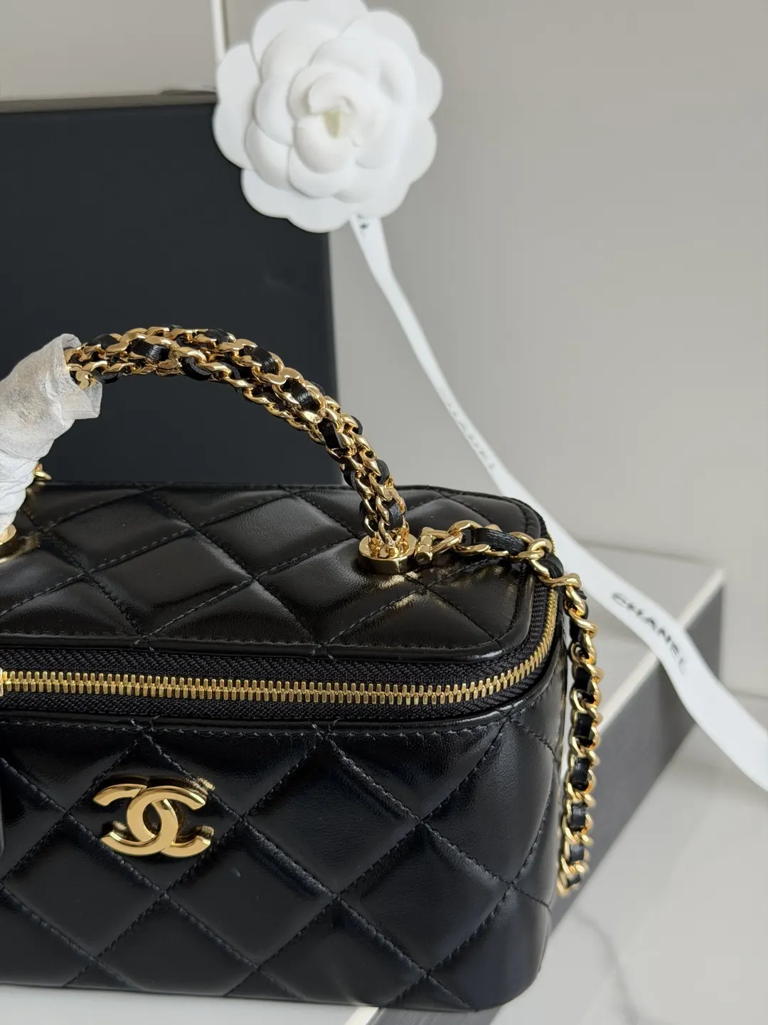 Chanel Top Handle Bag Commuter Classic