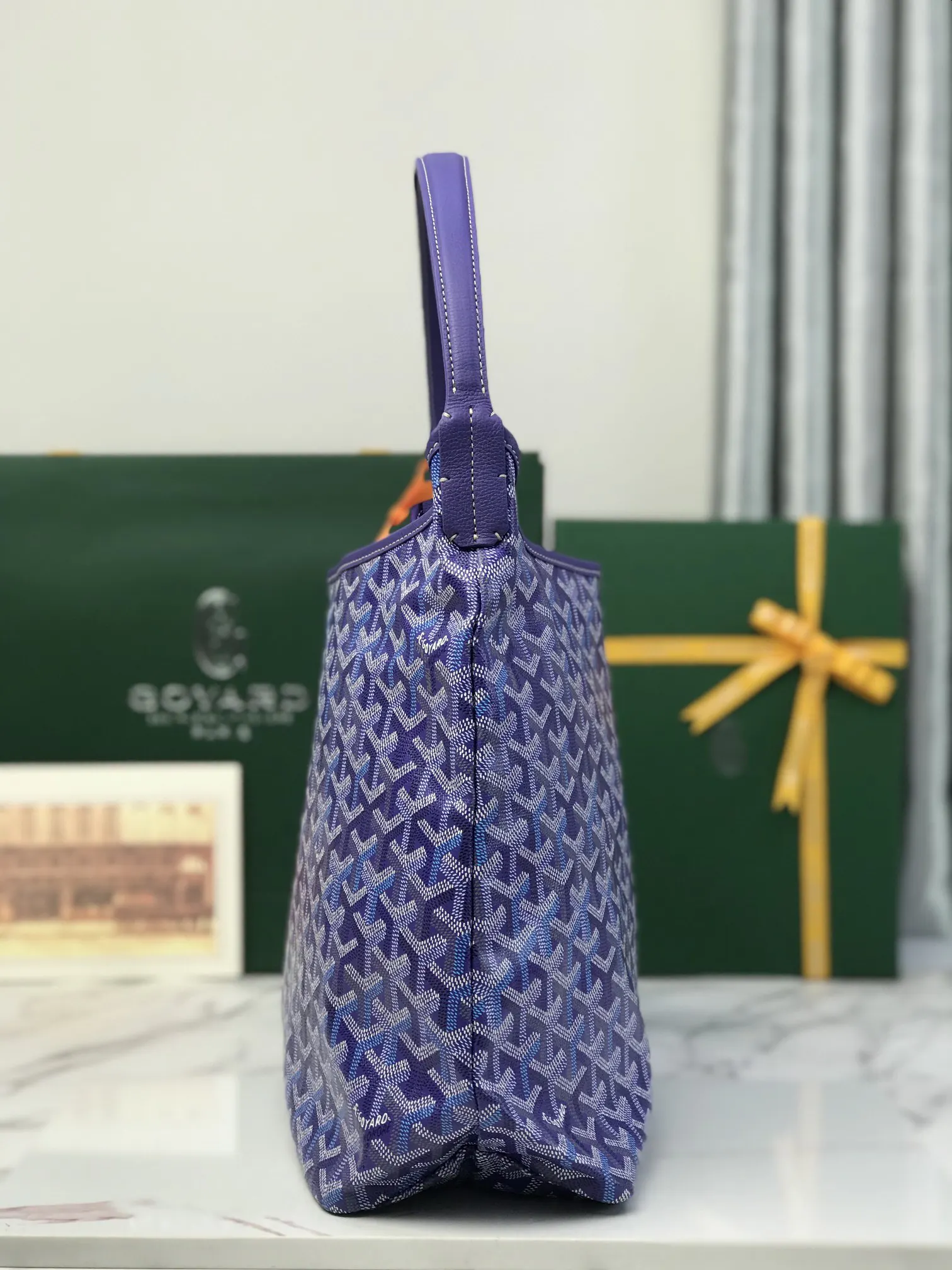 Goyard Hobo Shoulder Bag Vintage Canvas