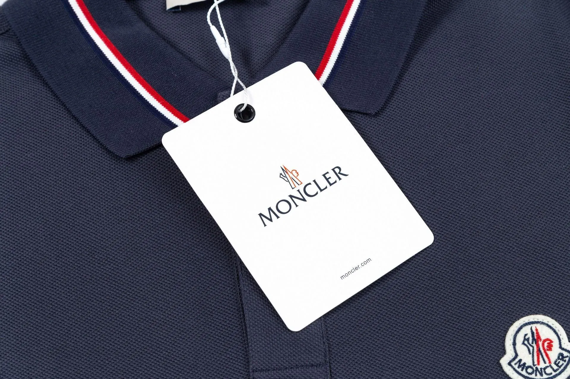 Moncler Embroidery Cotton Short Sleeve T-Shirt Daily Versatile Image 5 Moncler Embroidery Cotton Short Sleeve T-Shirt Daily Versatile Image 5