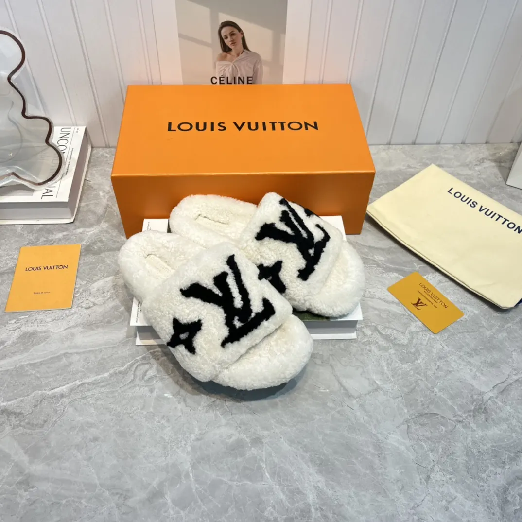 LV Platform Slippers Casual Versatile | ORBUYBAG High-End Fashion Boutique