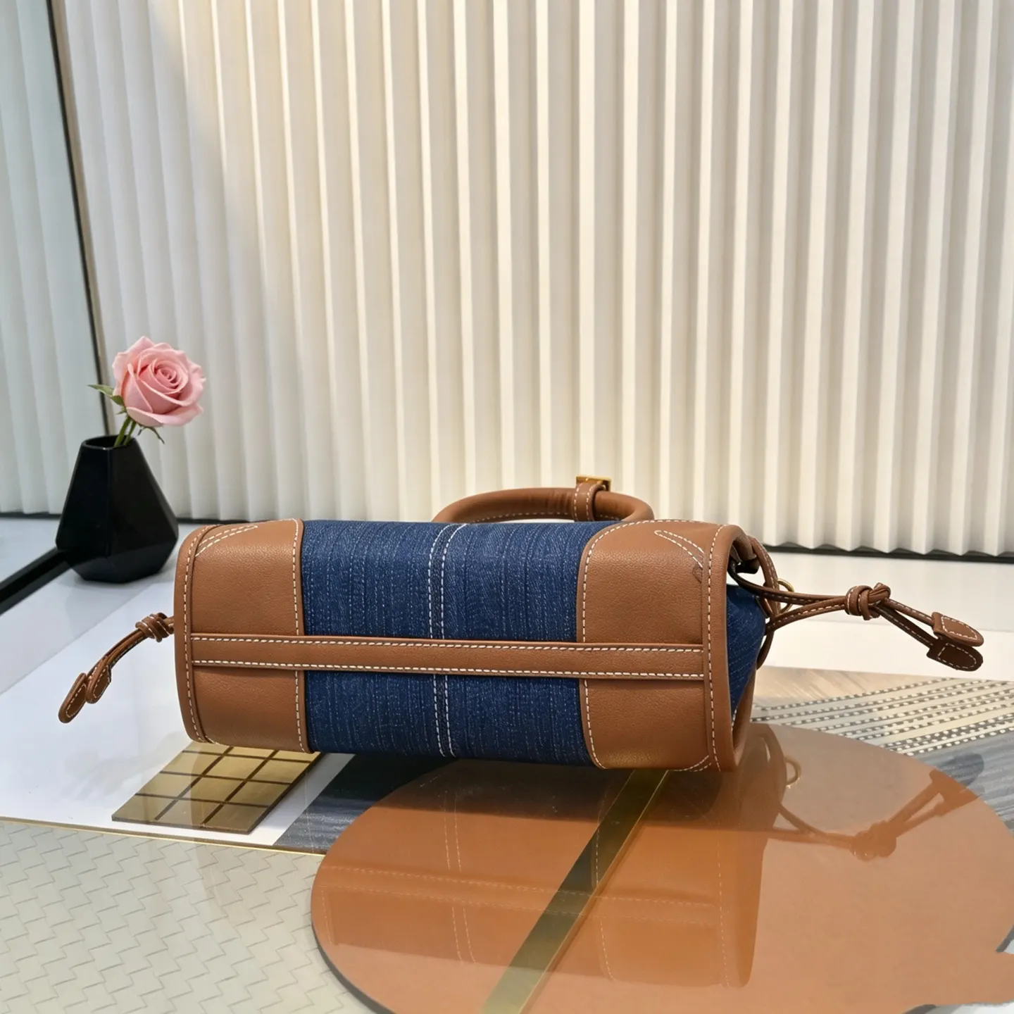 Prada 牛皮 牛仔 斜挎包 迷你休闲