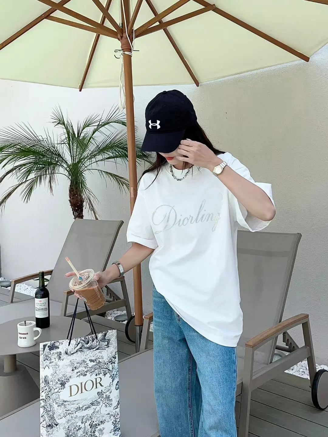 Dior White Handwritten Letter Short Sleeve T-Shirt Image 9 Dior White Handwritten Letter Short Sleeve T-Shirt Image 9