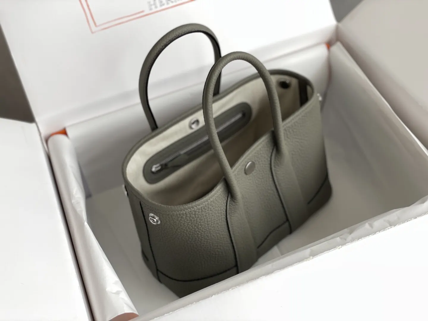 Hermès Garden Party 拼色 Togo牛皮 托特包 10cm