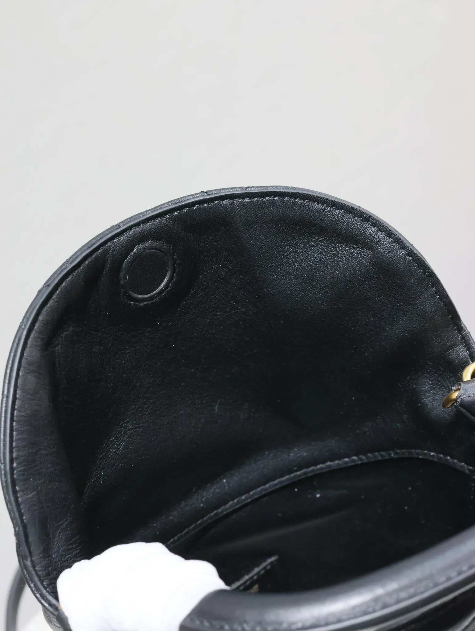 YSL 黑色 GabyBucket翻盖水桶包 薯条包 见面 链条包 精致链条款