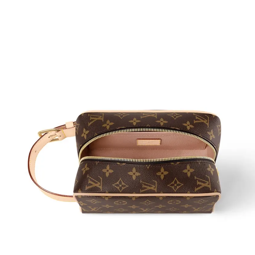 Monogram Organizer Pouch Travel Canvas