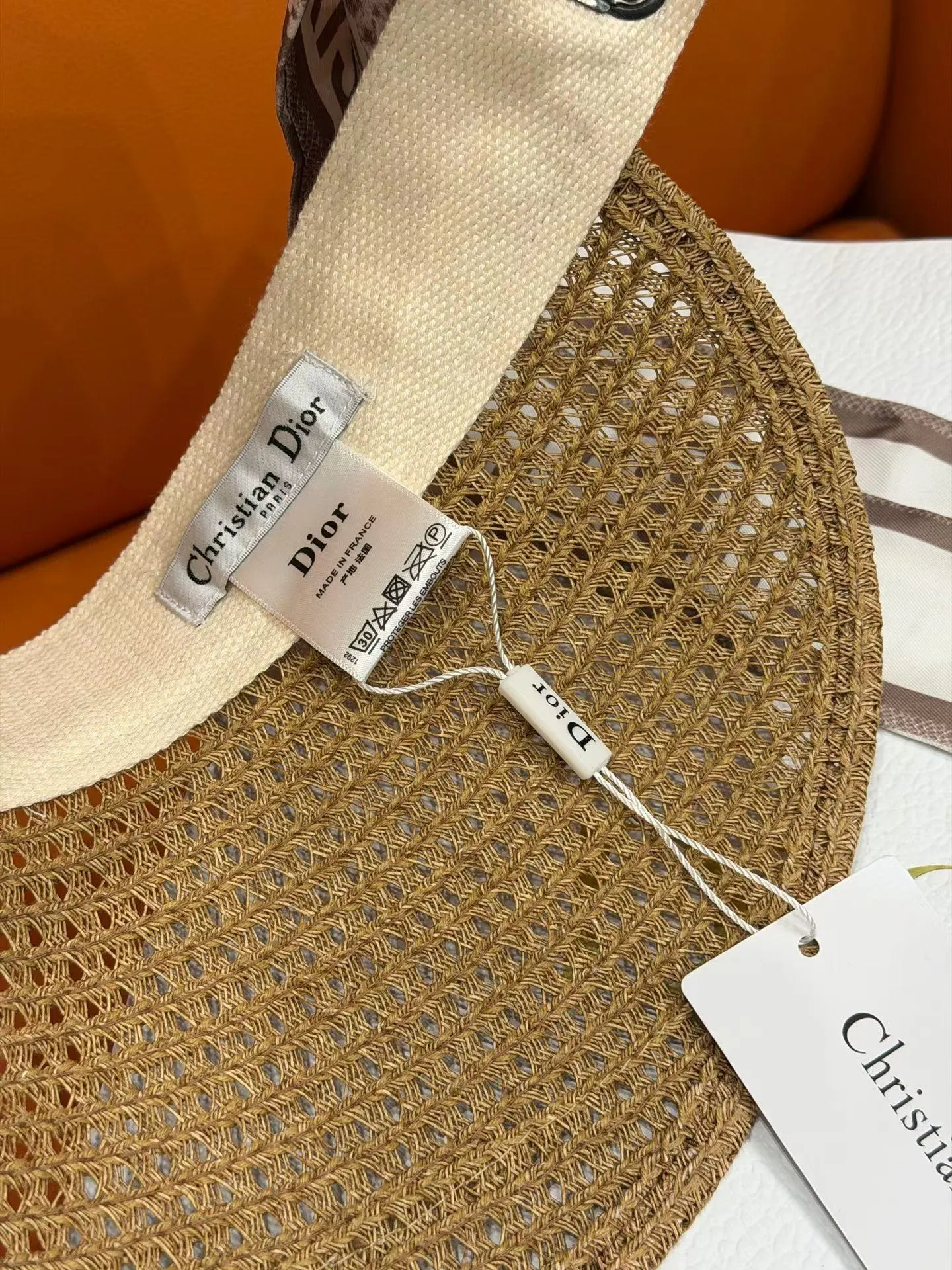 Dior 草編宽檐遮陽帽 度假 帽子