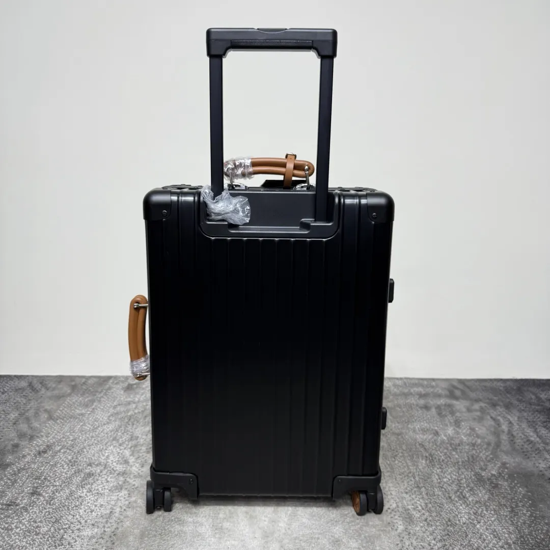 黑色 銀色 色系 全鋁镁合金 升级至尊宝 彩色皮質手把 行李箱 旅行拉杆款 輕便出行款