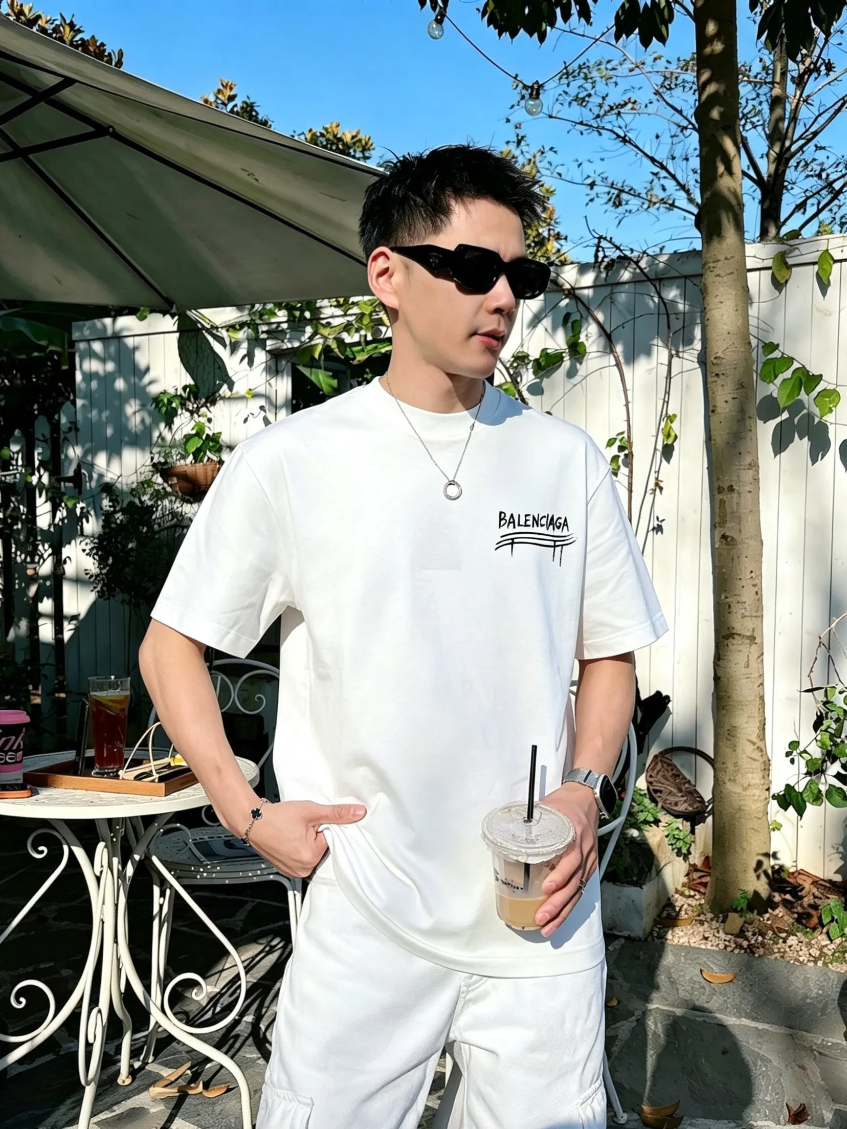Balenciaga 2026春夏 Logo 字母 短袖T恤