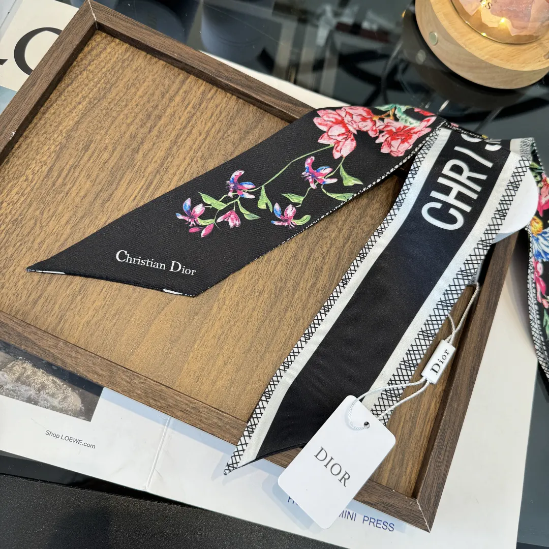 Dior 黑色 髮飾