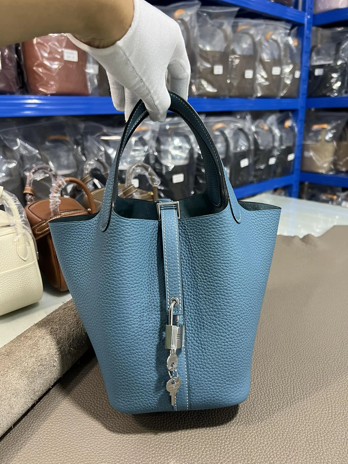 Hermès Picotin 牛仔 水桶包