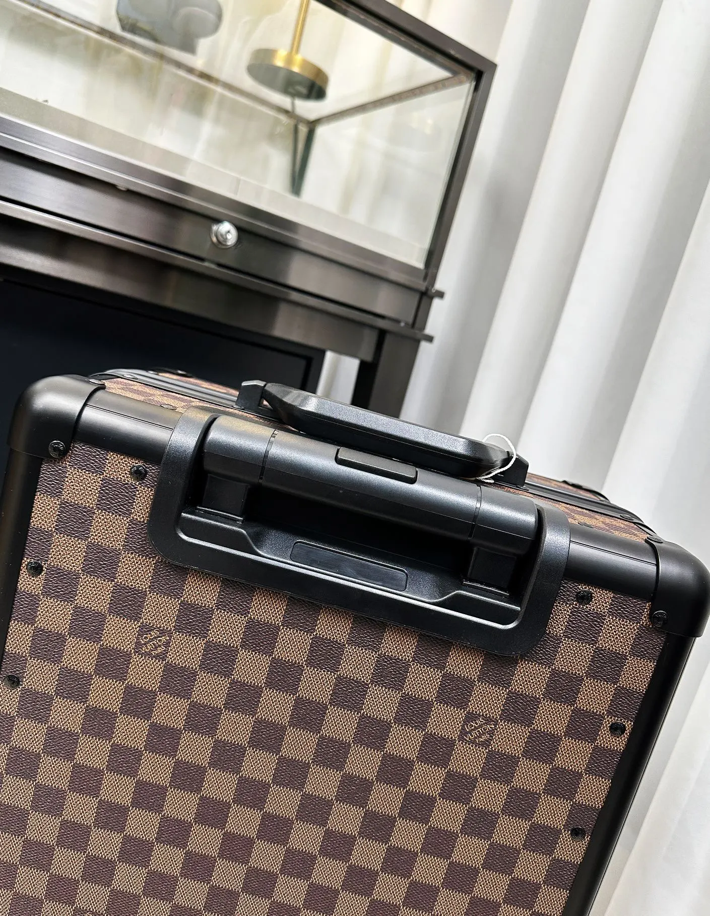 LV 黑色 老花 旅行箱 拉杆箱 行李箱 托运箱 登机箱 鋁合金边框旅 旅行拉杆款 輕便出行款