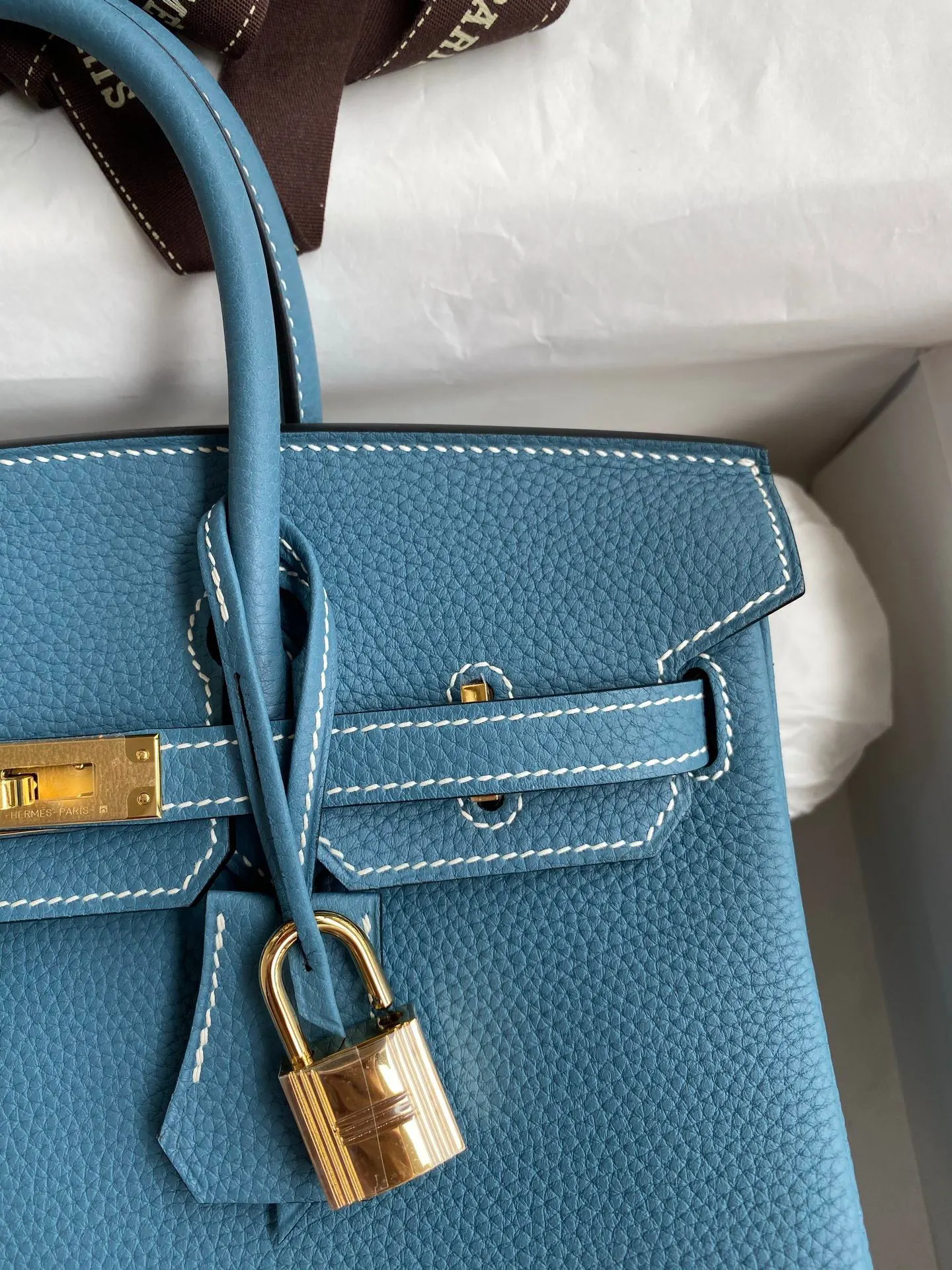 Hermès Birkin 蓝色 Togo 手提包