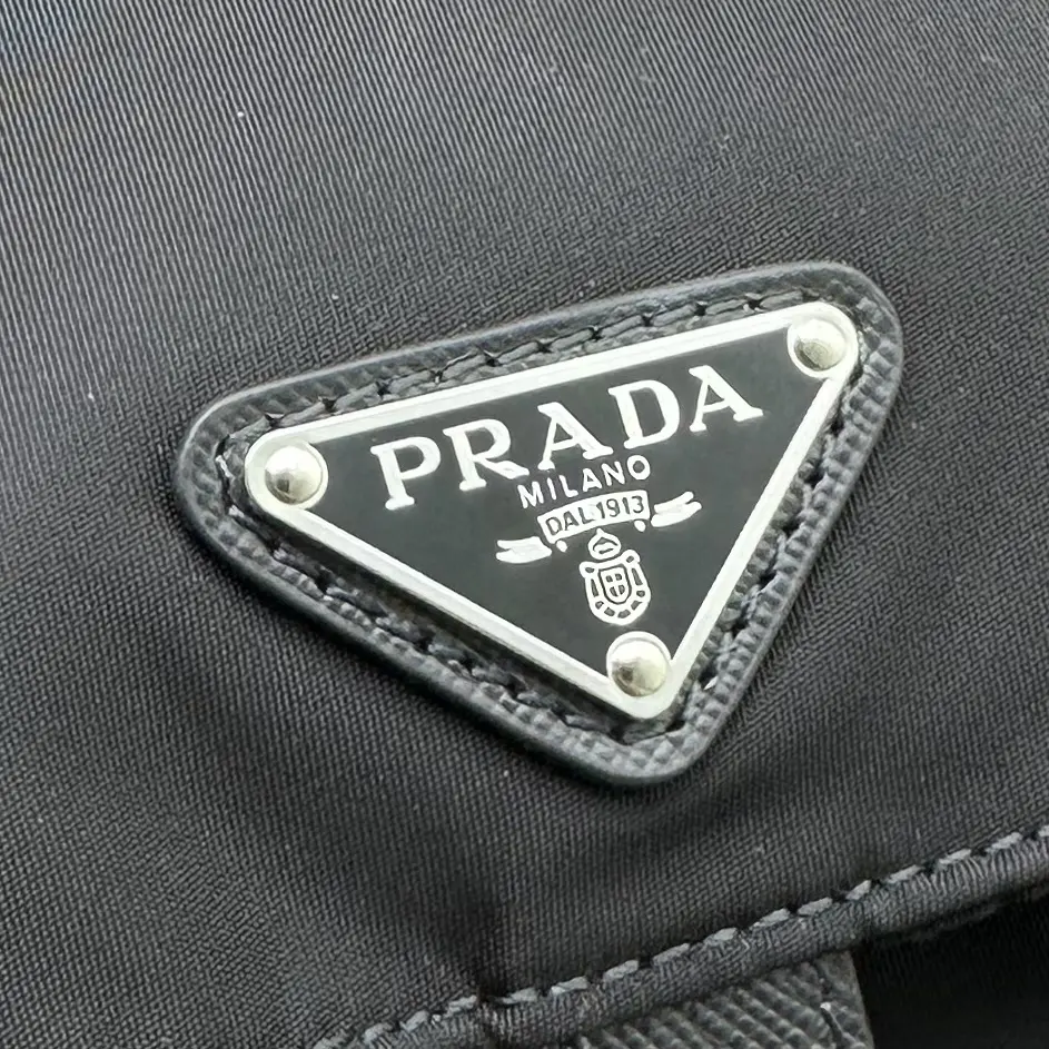 Prada Saffiano Leather Triangle Logo Backpack