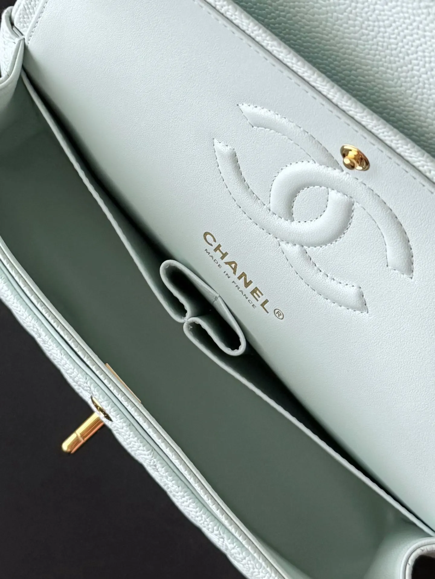 Chanel Caviar Cowhide Flap Chain Bag One Shoulder Cross Image 7 Chanel Caviar Cowhide Flap Chain Bag One Shoulder Cross Image 7