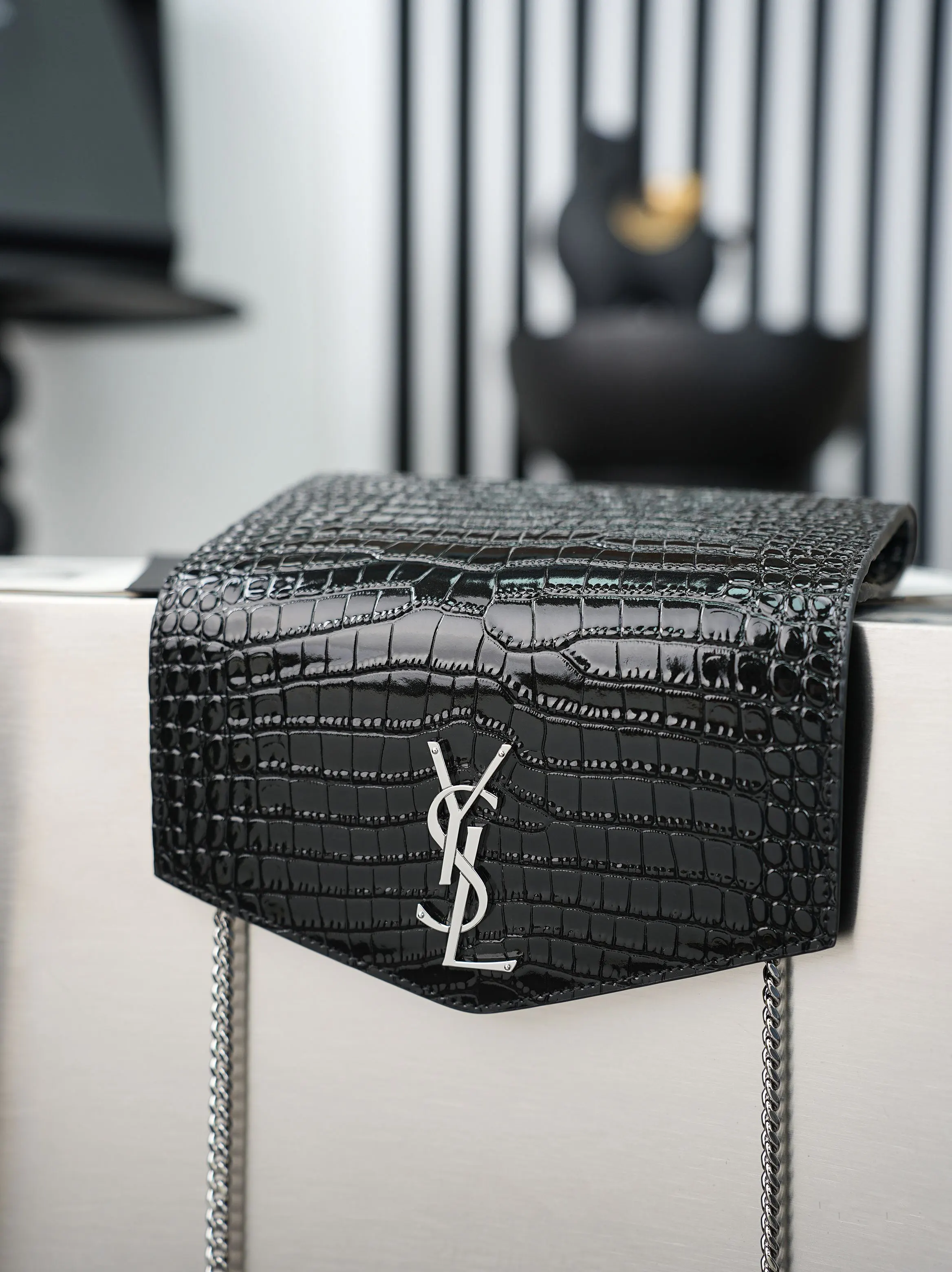 Black Chain Bag Leather